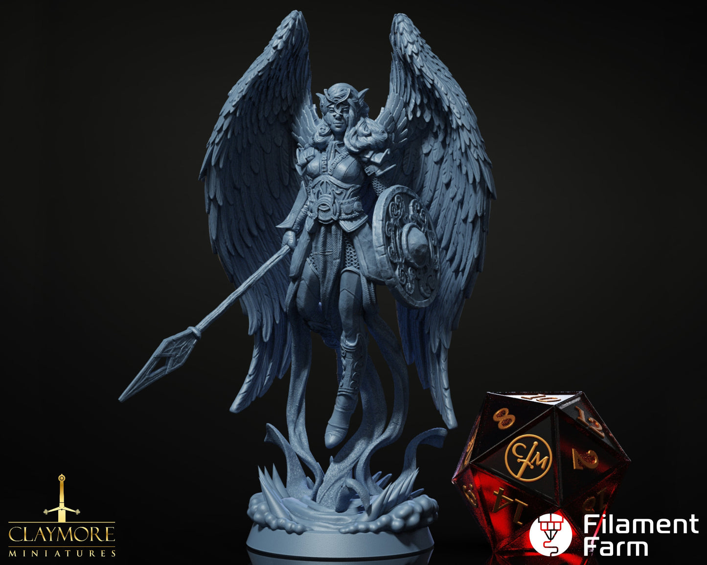 Valkyrie - The Frostwind War - Highly Detailed Resin 8k 3D Printed Miniature