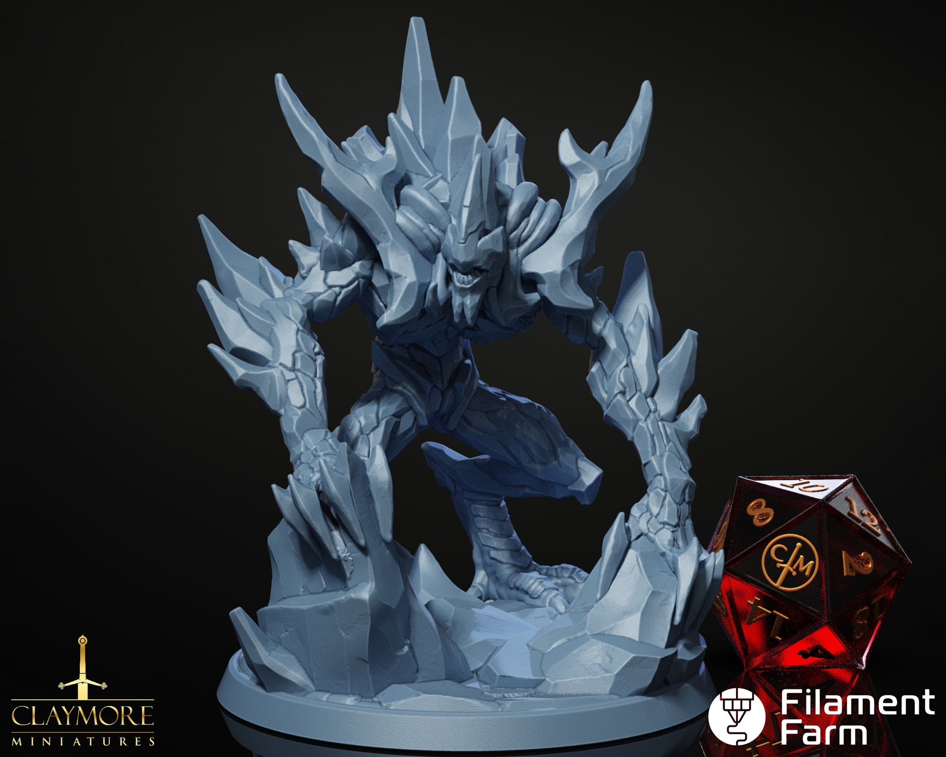 Frost Lurker - The Frostwind War - Highly Detailed Resin 8k 3D Printed Miniature