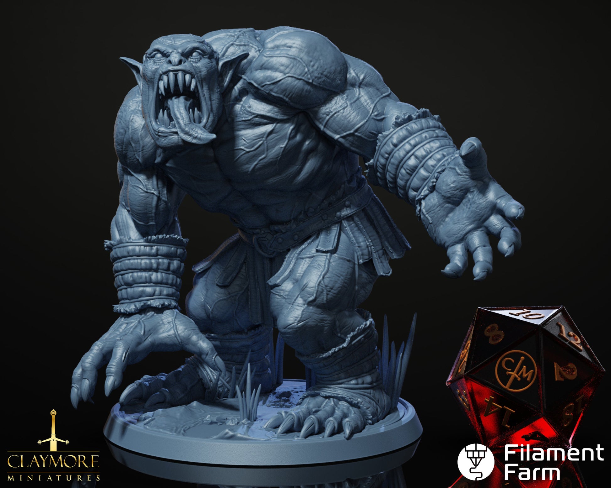 Ghoul Ogre - Aftermath - Highly Detailed Resin 8k 3D Printed Miniature
